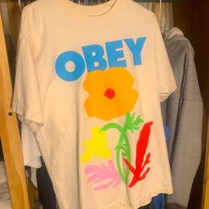 Mens Obey T-Shirt L